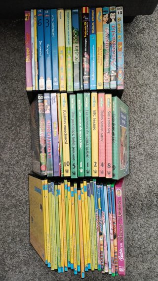 Lote de 50 Películas Infantiles en DVD Variadas