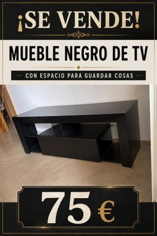 Mueble de TV Negro