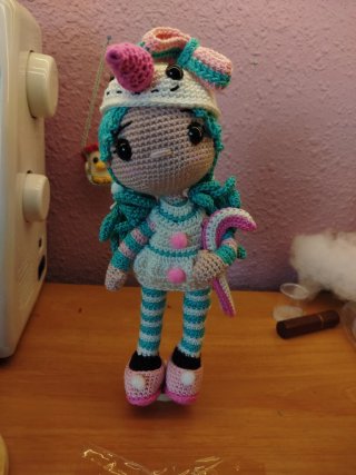 Muñeca Elfa Amigurumi Artesanal