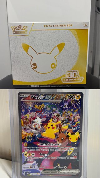 Pack Pikachu y ETB 30 Aniversario Pokémon inglés