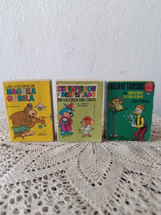Lote de tres antiguos libritos Mini Infancia,1969.
