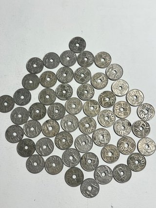 Lote 52 Monedas 50 Céntimos Franco