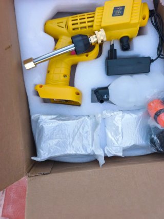 Pistola de agua a batería lavar coches casa jardin