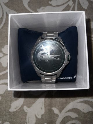 Reloj Lacoste Plateado y Negro