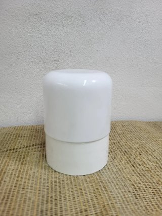 Plafón de cristal opal blanco