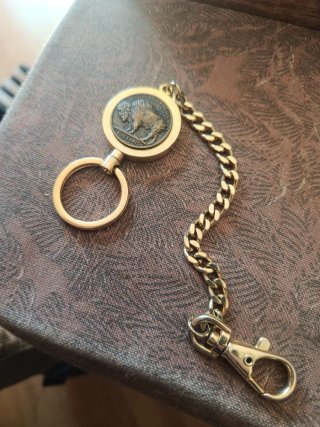 Llavero con Moneda Buffalo Nickel