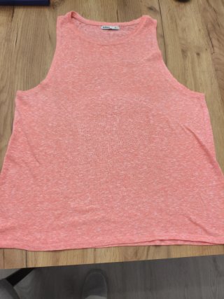 Camiseta de tirantes naranja Lefties