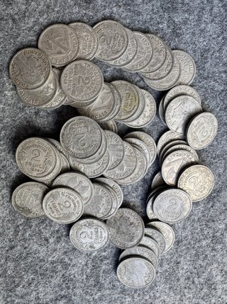 Lote de Monedas 2 Francos Franceses