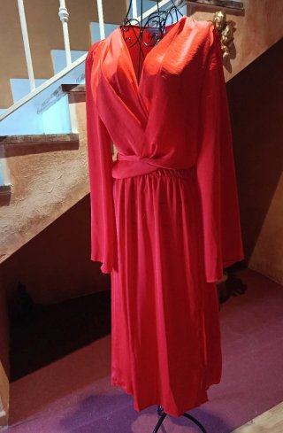 Vestido Rojo de Seda