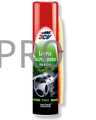 Limpia salpicaderos aroma pino más gamuza