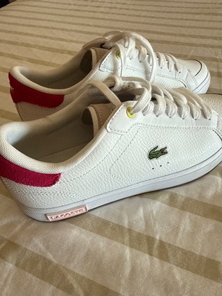 Zapatillas Lacoste Blancas y Rosa