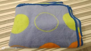 Manta para Cama de 90 cm. Reversible.