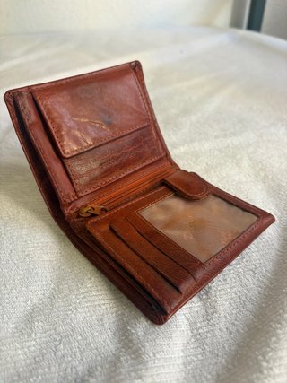 Cartera Pielini de Piel Marrón