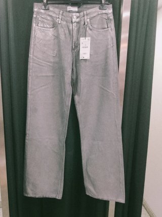 Pantalón Gris Brillo Zara Talla 40