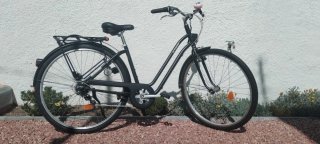 Bicicleta de paseo Btwin negra