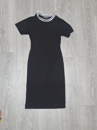 Vestido elástico negro Primark