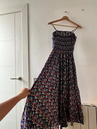 Vestido Largo Estampado Talla XS