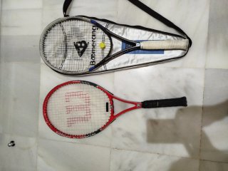Set de 2 Raquetas de Tenis (Wilson y Boomerang)