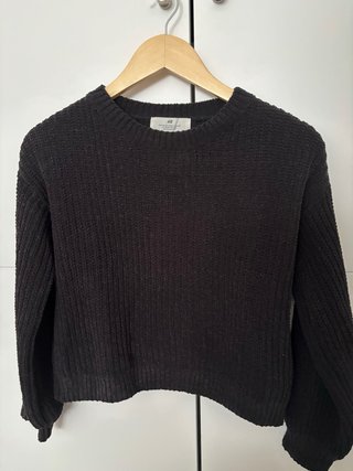 Jersey de Chenilla Negro H&M