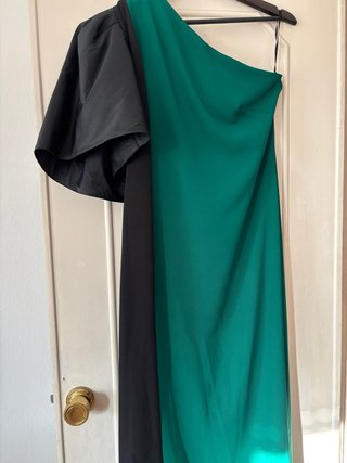Vestido de fiesta asimétrico bicolor by V Berrocal