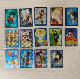 Lote 14 Cartas Dragon Ball Z Serie Azul Panini