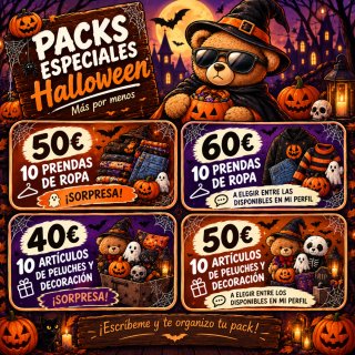 PACKS ESPECIALES HALLOWEEN | Ropa y peluches