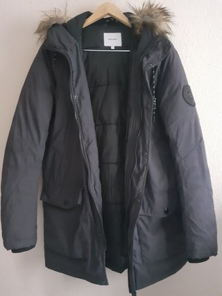 Abrigo / Parka Jack and Jones capucha pelo