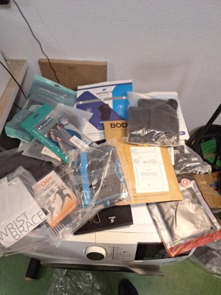 Lote de 10 accesorios deportivos y protecciones
