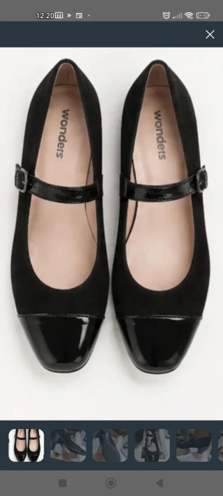 Zapatos Wonders Negros Talla 40