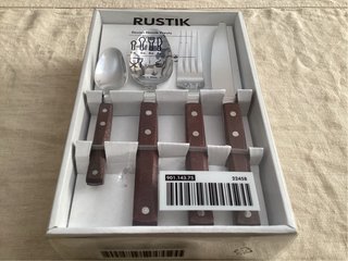Set de 2 juegos Cubiertos Rustik Ikea. (48 piezas)