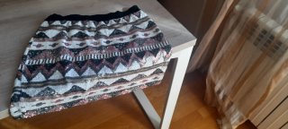 Falda mini de lentejuelas