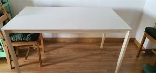 Mesa Blanca Rectangular