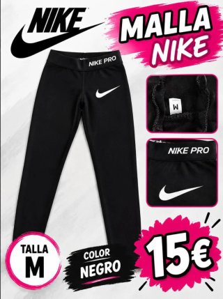 Malla Nike Pro Negra Talla M