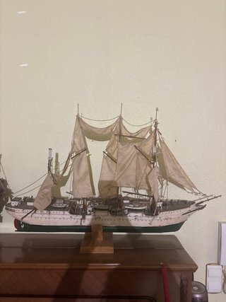Maqueta de Barco de Velas Antiguo