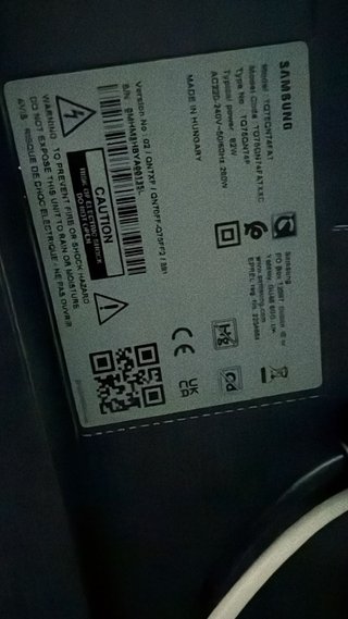 TV Samsung 75 pulgadas con pantalla rota Qled