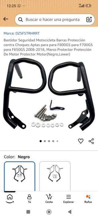 Barras Protección Motor BMW F650GS F700GS F800GS