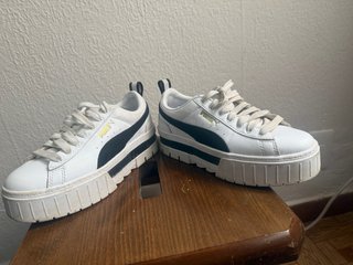 Bambas Puma Plataforma Blanco y Negro