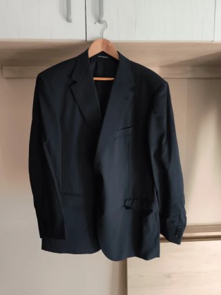 Chaqueta de Traje Azul Oscuro Talla XXL