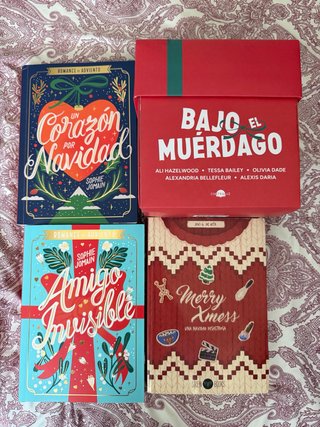 Lote libros navideño.