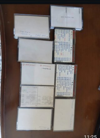 Lote de 9 Cintas de Casete para Ordenador