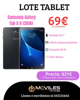 ¡GRAN OPORTUNIDAD LOTE TABLETS MOVILES TORREVIEJA!