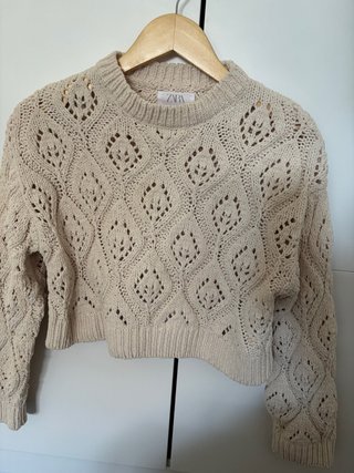 Jersey de punto Zara color beige