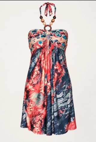 Vestido corto estampado