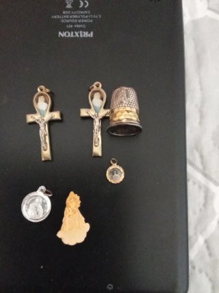 Lote de 6 Objetos Religiosos
