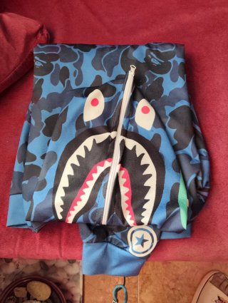 Sudadera A Bathing Ape (BAPE) Shark Azul Talla L