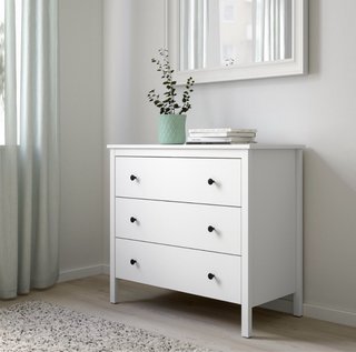 Cómoda IKEA Blanca de 3 Cajones