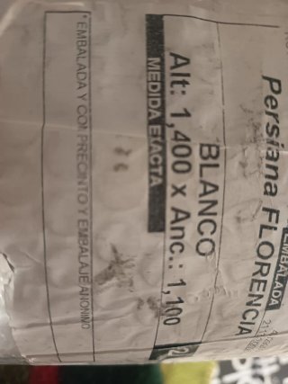 Persiana Alicantina Florencia Blanca 140x110cm