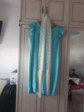 Vestido Turquesa Talla 48