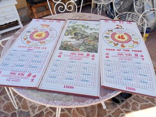 Lote de 5 Calendarios Vintage