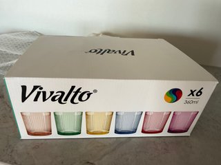 Set de 6 Vasos Vivalto Multicolor